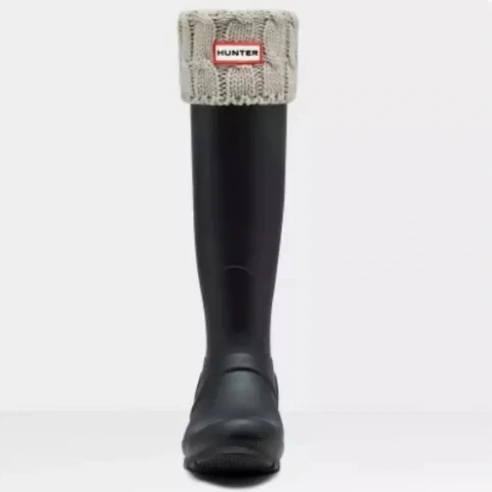 NWT Hunter Cable Knit Cuff Tall Boot Socks